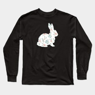 Watercolor Cactus Show Rabbit - NOT FOR RESALE WITHOUT PERMISSION Long Sleeve T-Shirt